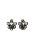 Miniatyrbilde 2 av 3: Pre-owned Chanel Silver Plated Gripoix Flower Clip On Earrings Silver