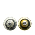 Miniatyrbild 2 av 3: Pre-owned Chanel Resin CC Round Push Back Earrings Black