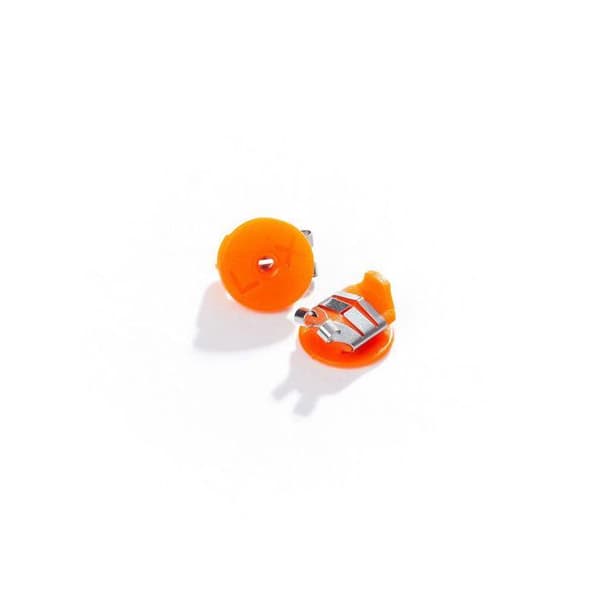 Örhängen - ABIJOUX - LOX - Hypoallergeniska - Orange - 6 mm i diameter