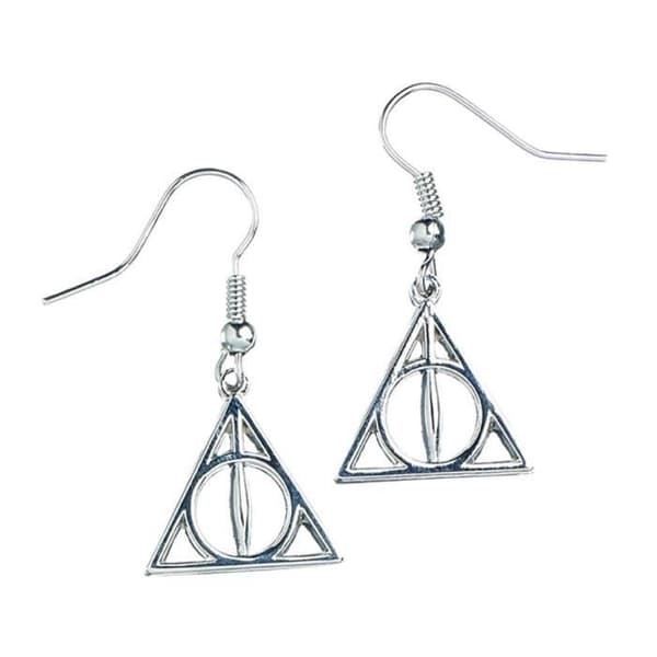 Officiellt licensierade i sterling silver Harry Potter Relikerna av döden Örhängen