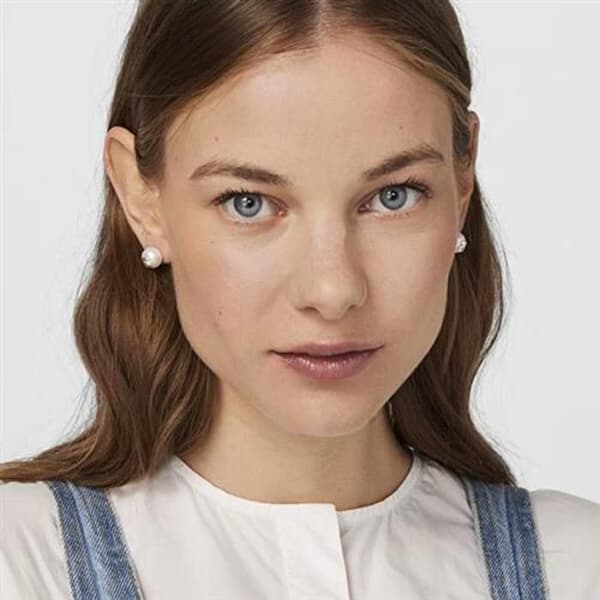 Äkta pärlörhängen med nallebjörn 211140420