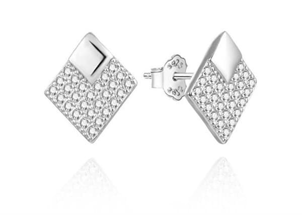 Eleganta silverörhängen med kubisk zirkon AGUP3493