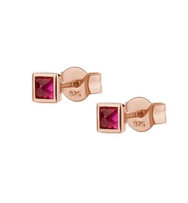 Delikata örhängen i brons med cubic zirconia Cubica RZCU84