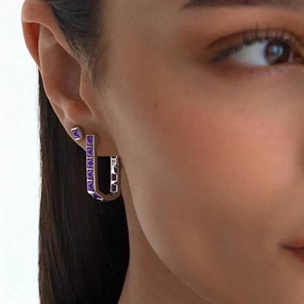 Delikata örhängen i brons med cubic zirconia Cubica RZCU84