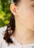 Miniatyrbild 2 av 2: Elegant silver earrings with cubic zirconia AGUP3539S