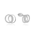 Miniatyrbild 1 av 2: Elegant silver earrings with cubic zirconia AGUP3539S