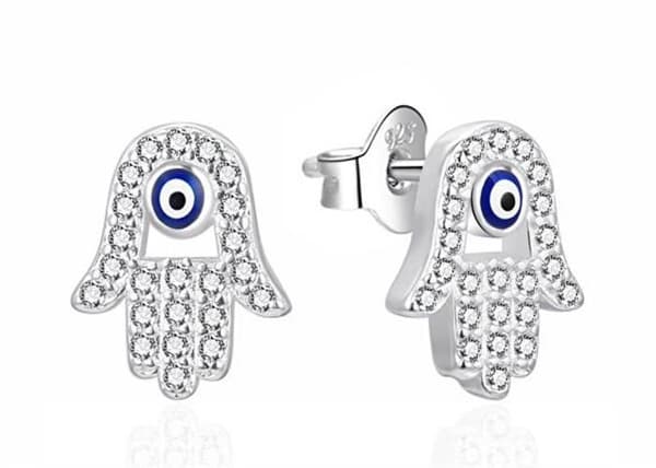 Silversmycken med zirkon kubisk Hand av Fatima AGT-E105PW