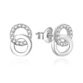 Miniatyrbild 1 av 2: Silver earrings with cubic zirconia AGUP3480