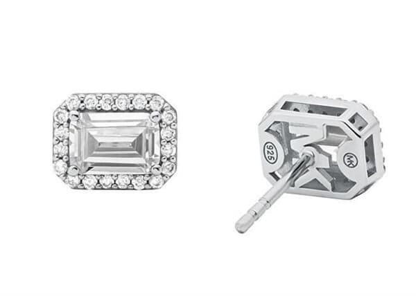 Glänsande silverörhängen med briljantslipade zirkonx. Brilliance MKC1724CZ040