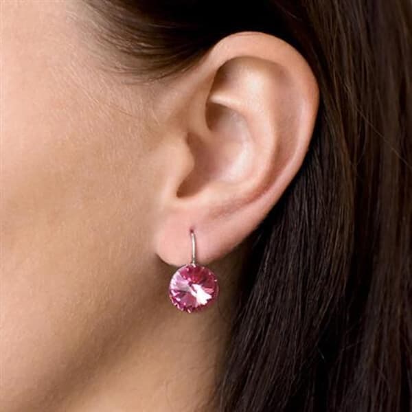 Örhängen i silver 31106.3 rosa