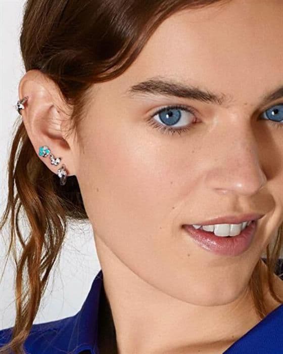Enkla örhängen i brons Flower Allegra RZAL002