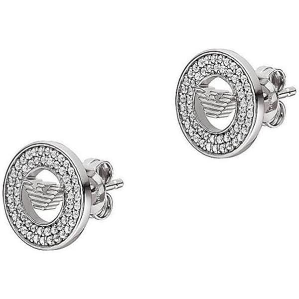 Modeörhängen i silver med kristaller EG3587040