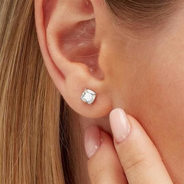 Enkla örhängen i silver Fancy Infinite White FIW07