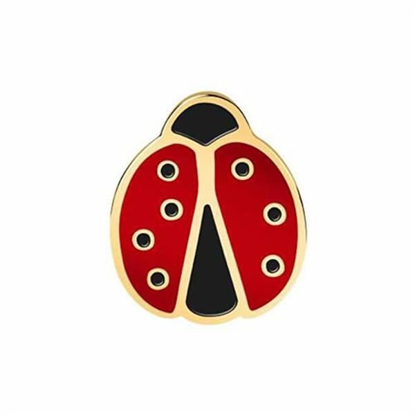 Magnifika enkla örhängen i guldförgyllt material Ladybug LPS02AQM59