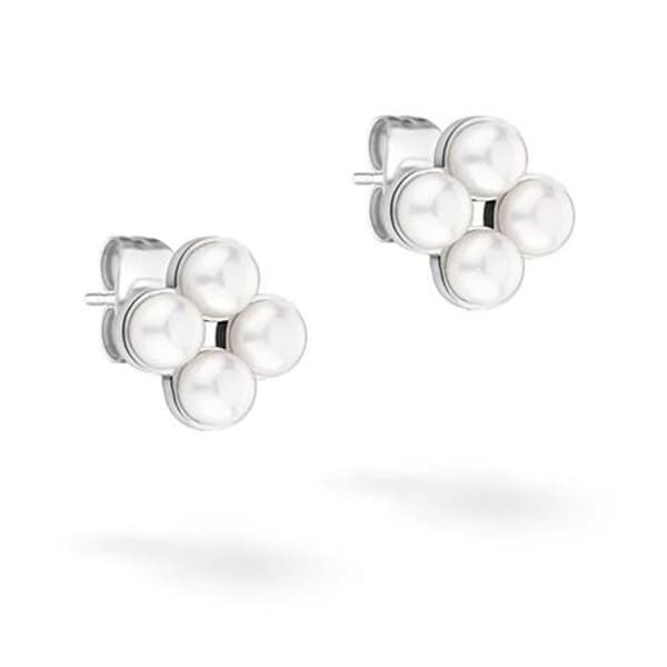 Örhängen pärla blommig TJ-0517-E-08