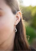Miniatyrbild 2 av 2: Silver earrings with cubic zirconia AGUC3503