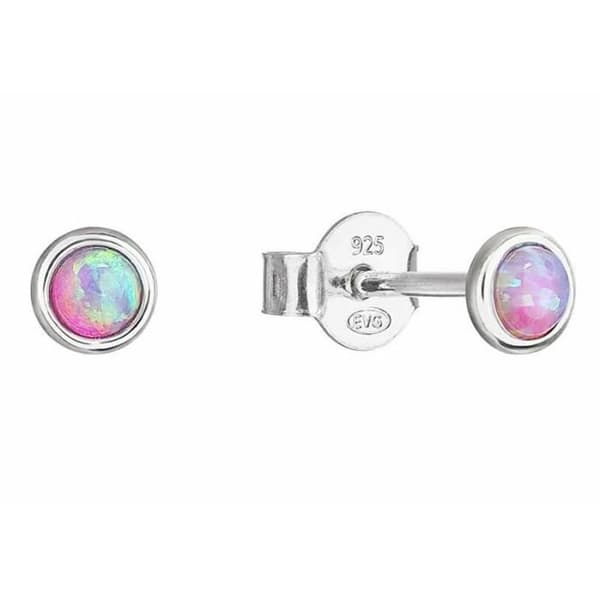 Evolution Group Tåringar med Rosa Syntetiska Opaler 11338.3, För Kvinnor, Seg0544