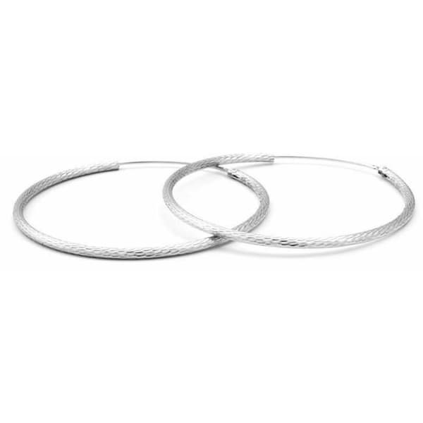 Örhängen i glänsande silver Aguc1240 för kvinnor, 4,5 cm, Sbe0786-45