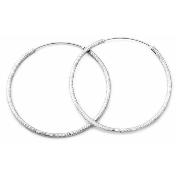 Örhängen i glänsande silver Aguc1240 för kvinnor, 4,5 cm, Sbe0786-45