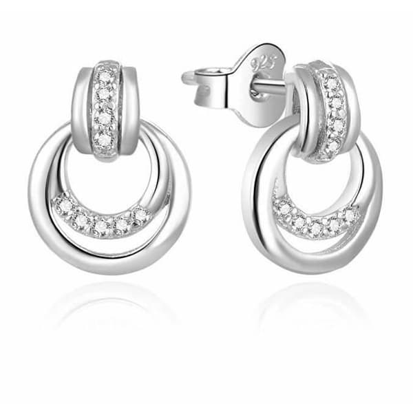Eleganta Silverörhängen Beneto med Zirconer Agup1888, För Kvinna