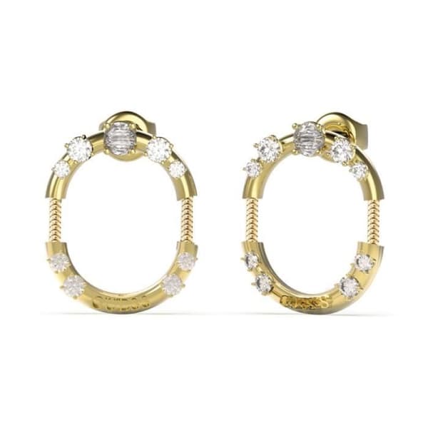 Gissa Sunburst Örhängen Stål Guld JUBE01402JWYG