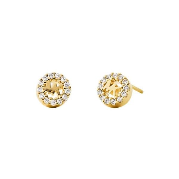 Örhänge - MICHAEL KORS - MK LOGO STUD GULD - Guld - Zirkoniumoxid - Metall