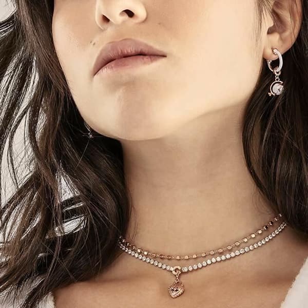 Runda Silver Rosato Örhängen Med Zirconia Storie Rzo004, För Kvinna, Sro1001