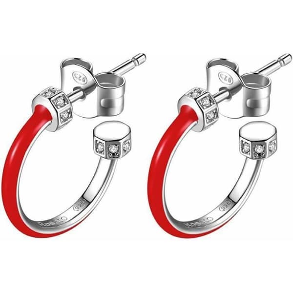 Runda Silver Rosato Örhängen Med Zirconia Storie Rzo004, För Kvinna, Sro1001