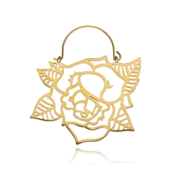 Tunnel vedhæng - rosa - guld - KU-006
