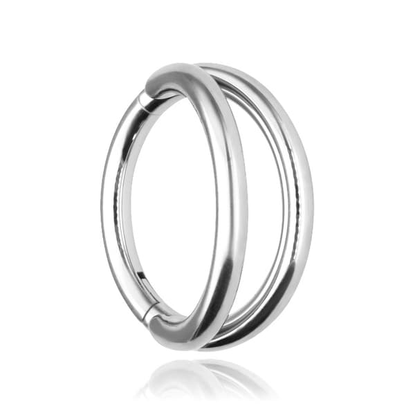 Titan dubbelklickerring - silver - TK-006 1,2/8