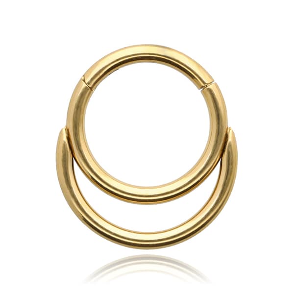 Titanklickerring guld - TK-004 1,2/8