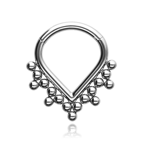 Titanklickerring - silver - TK-060 1,2/8