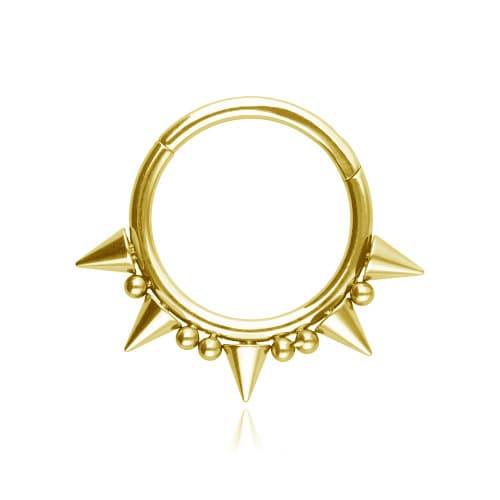 Titan klickerring örhänge - guld - TK-081 1,2/10