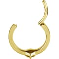 Miniatyrbillede 2 af 2: Dekorative guld-klikkerring-øreringe - Premium Zirconia - K-016 1.2/12