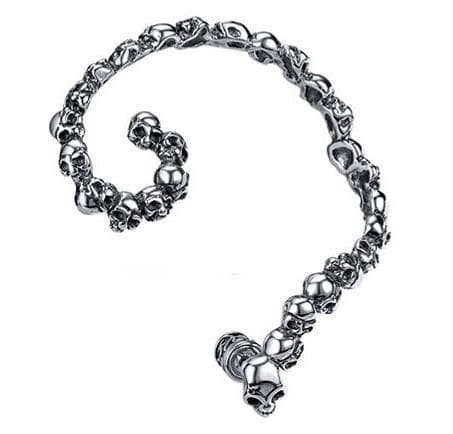 Ear cuff örhänge - döskallar - KU-020 Ear cuff örhänge - döskallar - KU-020