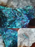 Miniatyrbillede 3 af 6: Titanium dekorativ ring CLICKER med opal - OP 05 - TK-003 1.2/8