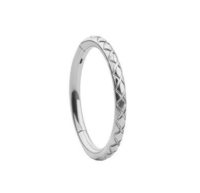 Titanklickerring, silverskuren - TK-048 1,2/8