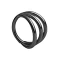 Miniatyrbillede 1 af 2: CLICKER dekorativ ring sort - K-008 1.2/10