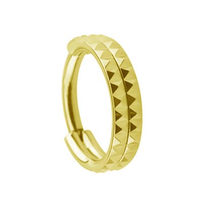 Titanklickerringstift - guld - TK-070 1,2/10