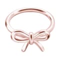 Miniatyrbillede 2 af 3: Clicker hoop ørering rosa guld sløjfe - CoCr NF - K-005 1.2/12