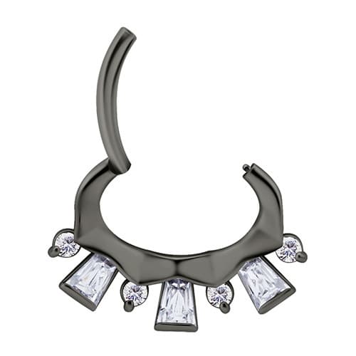 Sort og hvid Premium Zirconia klikkerørering - K-046 1.2/6