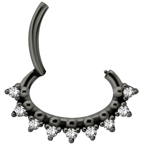 Sort og hvid Premium Zirconia klikkerørering - K-047 1.2/6