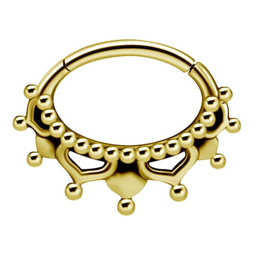 Clickerörhänge guld - mandala - K-050 1,2/6