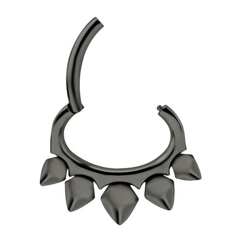 Clickerörhänge - svart - K-055 1.2/6