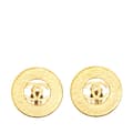 Pikkukuva 1 / 3: Pre-owned Chanel Gold Plated CC Round Clip on Earrings Gold