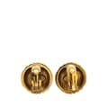 Miniatyrbillede 2 af 3: Pre-owned Chanel Gold Plated CC Dome Clip On Earrings Gold