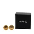 Pikkukuva 4 / 4: Pre-owned Chanel Gold Plated CC Round Clip On Earrings Gold