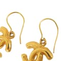 Miniatyrbillede 5 af 5: Pre-owned Chanel Gold Plated CC Drop Hook Earrings Gold