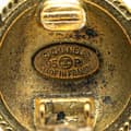 Miniatyrbild 3 av 3: Pre-owned Chanel Gold Plated CC Round Clip On Earrings Gold