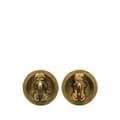 Miniatyrbild 2 av 3: Pre-owned Chanel Gold Plated CC Round Clip On Earrings Gold